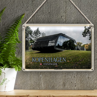 Blechschild Reise 30x20cm Kopenhagen Dänemark Ordrupgaard