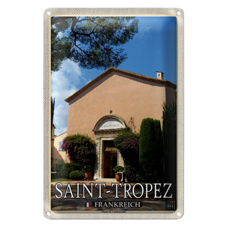 Blechschild Reise 20x30cm Saint-Tropez Frankreich Musée l'Annonciade