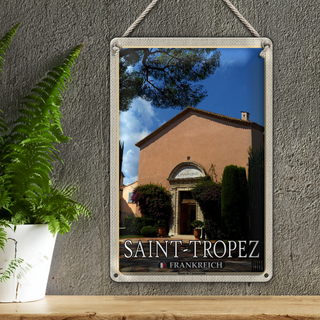 Blechschild Reise 20x30cm Saint-Tropez Frankreich Musée l'Annonciade