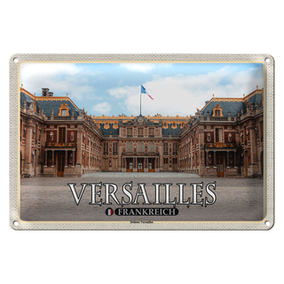 Blechschild Reise 30x20cm Versailles Frankreich Schloss Frontansicht