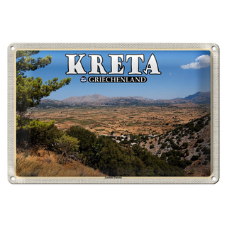 Blechschild Reise 30x20cm Kreta Griechenland Lassithi Plateau