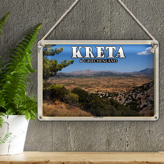 Blechschild Reise 30x20cm Kreta Griechenland Lassithi Plateau