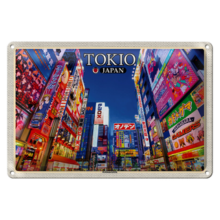 Blechschild Reise 30x20cm Tokio Japan Reklametafeln