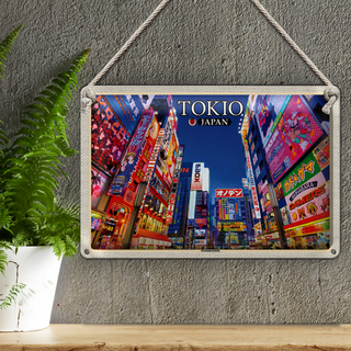 Blechschild Reise 30x20cm Tokio Japan Reklametafeln