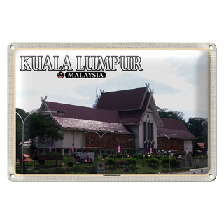 Blechschild Reise 30x20cm Kuala Lumpur Nationalmuseum