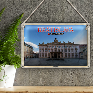 Blechschild Reise 30x20cm Bratislava Slowakei Primatialpalais