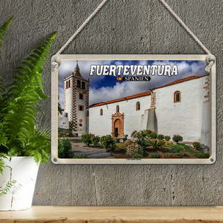 Blechschild Reise 30x20cm Fuerteventura Spanien Casa Santa Maria