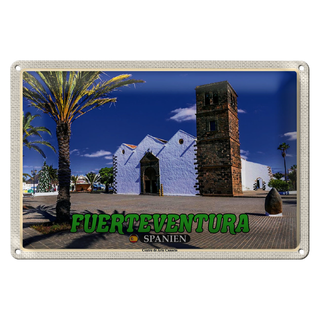 Blechschild Reise 30x20cm Fuerteventura Spanien Centro Arte Canario