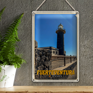 Blechschild Reise 20x30cm Fuerteventura Spanien Punta de Jandia