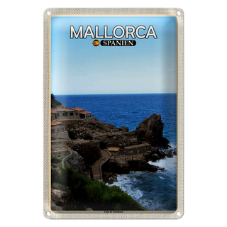 Blechschild Reise 20x30cm Mallorca Spanien Cala de Estellences