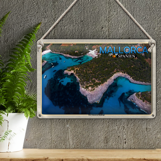 Blechschild Reise 30x20cm Mallorca Spanien Parc Natural de Mondragó