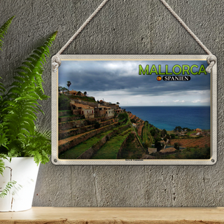 Blechschild Reise 30x20cm Mallorca Spanien Serra de Tramuntana