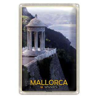 Blechschild Reise 20x30cm Mallorca Spanien Son Marroig Herrenhaus