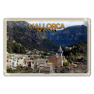Blechschild Reise 30x20cm Mallorca Spanien Valldemossa Gemeinde