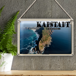 Blechschild Reise 30x20cm Kapstadt Südafrika Kap der Guten Hoffnung