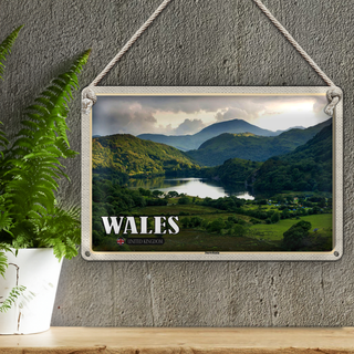 Blechschild Reise 30x20cm Wales Snowdonia Nationalpark