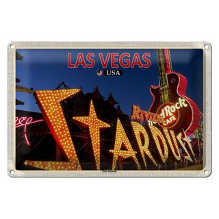 Blechschild Reise 30x20cm Las Vegas USA Neon Museum