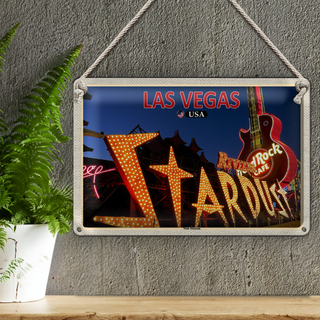 Blechschild Reise 30x20cm Las Vegas USA Neon Museum