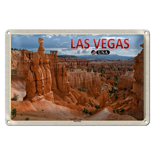 Blechschild Reise 30x20cm Las Vegas USA Zion Park