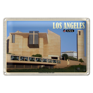 Blechschild Reise 30x20cm Los Angeles Cathedral  Our Lady of Angels
