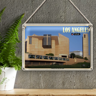 Blechschild Reise 30x20cm Los Angeles Cathedral  Our Lady of Angels
