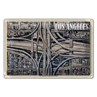 Blechschild Reise 30x20cm Los Angeles USA Judge Harry Pregerson