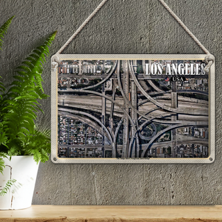 Blechschild Reise 30x20cm Los Angeles USA Judge Harry Pregerson