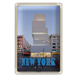 Blechschild Reise 20x30cm  New York USA New Museum