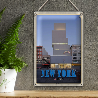 Blechschild Reise 20x30cm  New York USA New Museum