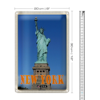 Blechschild Reise 20x30cm New York USA St. Patrick's Cathedral