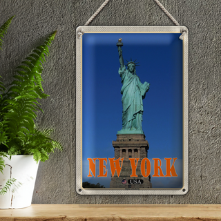 Blechschild Reise 20x30cm New York USA St. Patrick's Cathedral