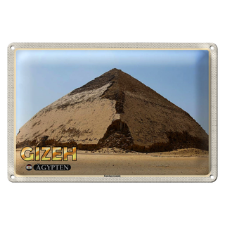 Blechschild Reise 30x20cm Gizeh Ägypten Knickpyramide