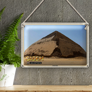 Blechschild Reise 30x20cm Gizeh Ägypten Knickpyramide
