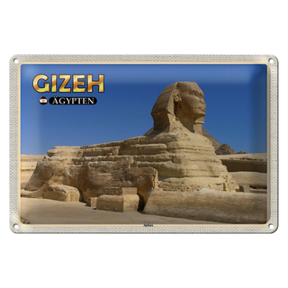 Blechschild Reise 30x20cm Gizeh Ägypten Sphinx