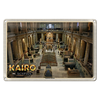 Blechschild Reise 30x20cm Kairo Ägypten Koptisches Museum