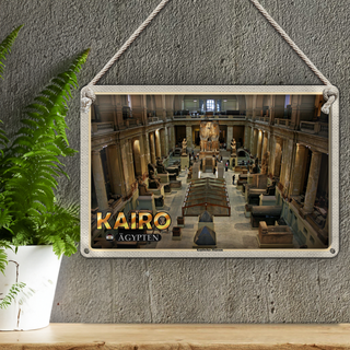 Blechschild Reise 30x20cm Kairo Ägypten Koptisches Museum