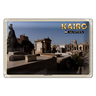 Blechschild Reise 30x20cm Kairo Ägypten Koptisches Viertel