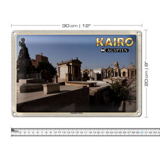 Blechschild Reise 30x20cm Kairo Ägypten Koptisches Viertel