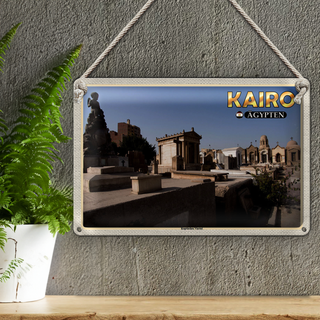 Blechschild Reise 30x20cm Kairo Ägypten Koptisches Viertel