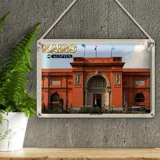 Blechschild Reise 30x20cm Kairo Ägypten Ägyptisches Museum