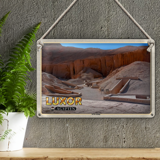 Blechschild Reise 30x20cm Luxor Ägypten Tal der Könige