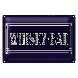 Blechschild 30x20cm Whisky Bar