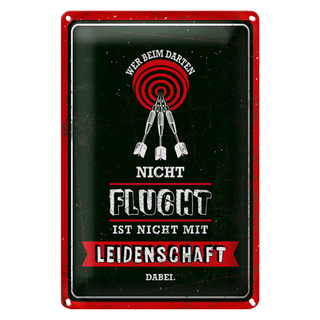 Blechschild Spruch 20x30cm Wer beim Daten nicht flucht