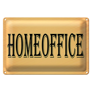 Blechschild Hinweis 30x20cm Homeoffice