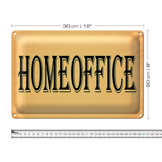 Blechschild Hinweis 30x20cm Homeoffice