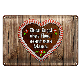 Blechschild Spruch 30x20cm Engel ohne Flügel nennt man Mama