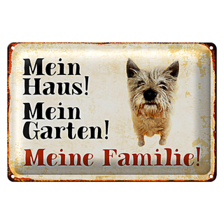 Blechschild Yorkshire 30x20cm mein Haus mein Garten Familie