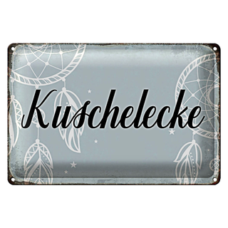 Blechschild Spruch 30x20cm Kuschelecke