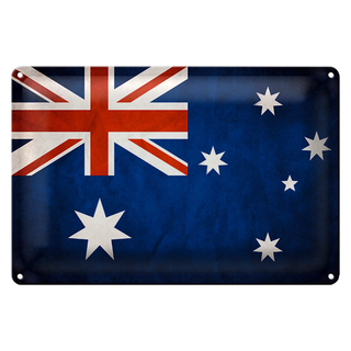 Blechschild Flagge 30x20cm Australien Fahne