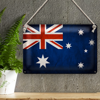 Blechschild Flagge 30x20cm Australien Fahne